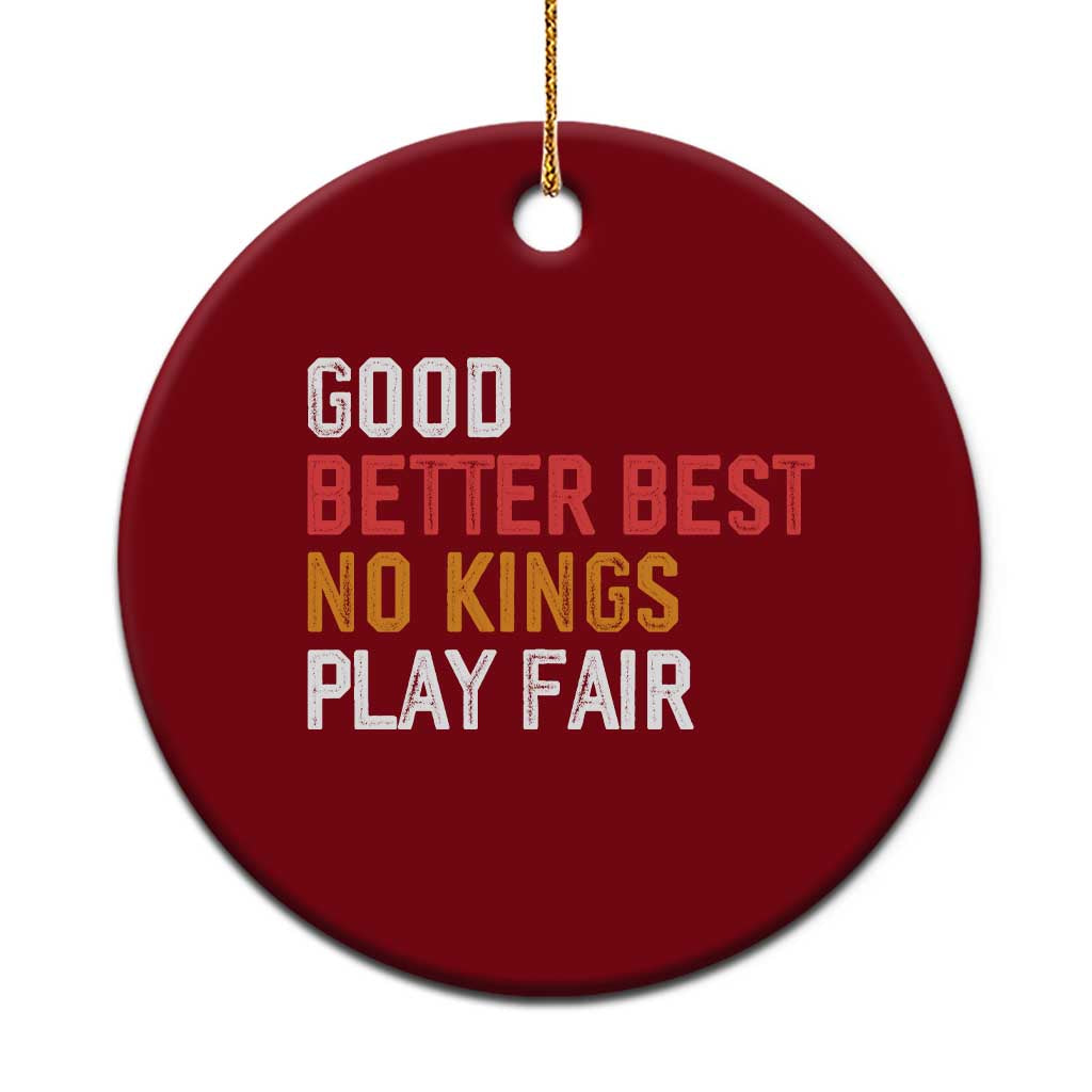 Good Better Best Chicago Pro Football Mantra Ceramic Ornament No Kings Protest Stop Sign TS14 1pc Red Print Your Wear