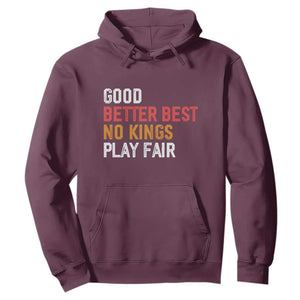 Good Better Best Chicago Pro Football Mantra Hoodie No Kings Protest Stop Sign TS14 Maroon Print Your Wear