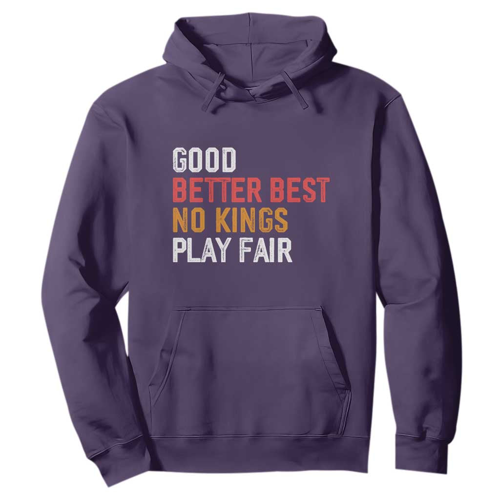 Good Better Best Chicago Pro Football Mantra Hoodie No Kings Protest Stop Sign TS14 Purple Print Your Wear