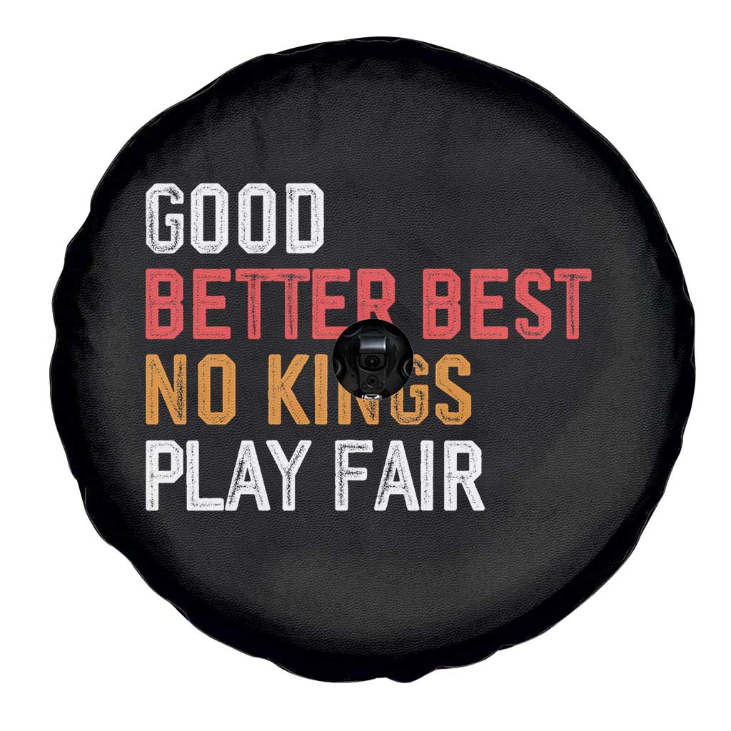 Good Better Best Chicago Pro Football Mantra Spare Tire Cover No Kings Protest Stop Sign TS14 Print Your Wear