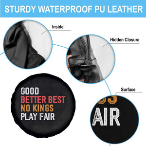 Good Better Best Chicago Pro Football Mantra Spare Tire Cover No Kings Protest Stop Sign TS14 Print Your Wear