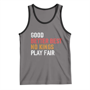 Good Better Best Chicago Pro Football Mantra Tank Top No Kings Protest Stop Sign TS14 Deep Heather Black Print Your Wear