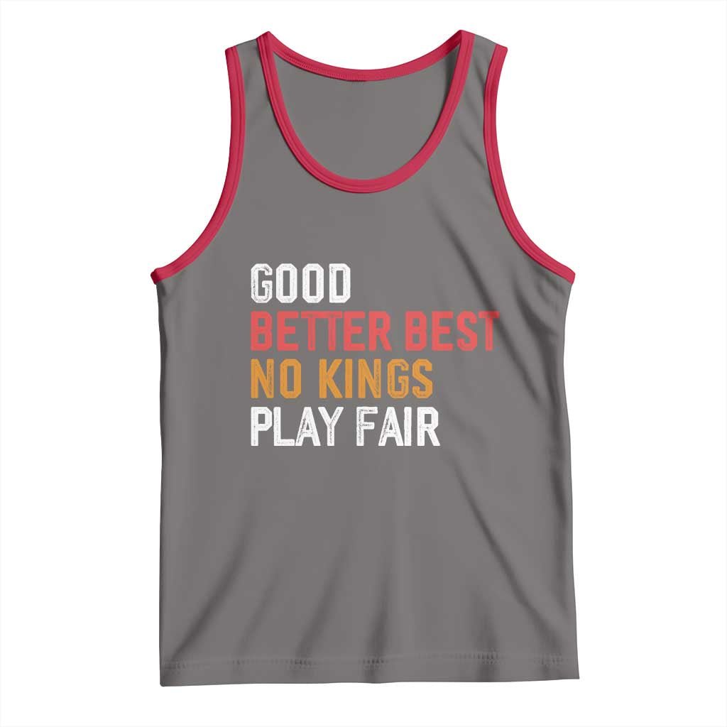 Good Better Best Chicago Pro Football Mantra Tank Top No Kings Protest Stop Sign TS14 Deep Heather Red Print Your Wear