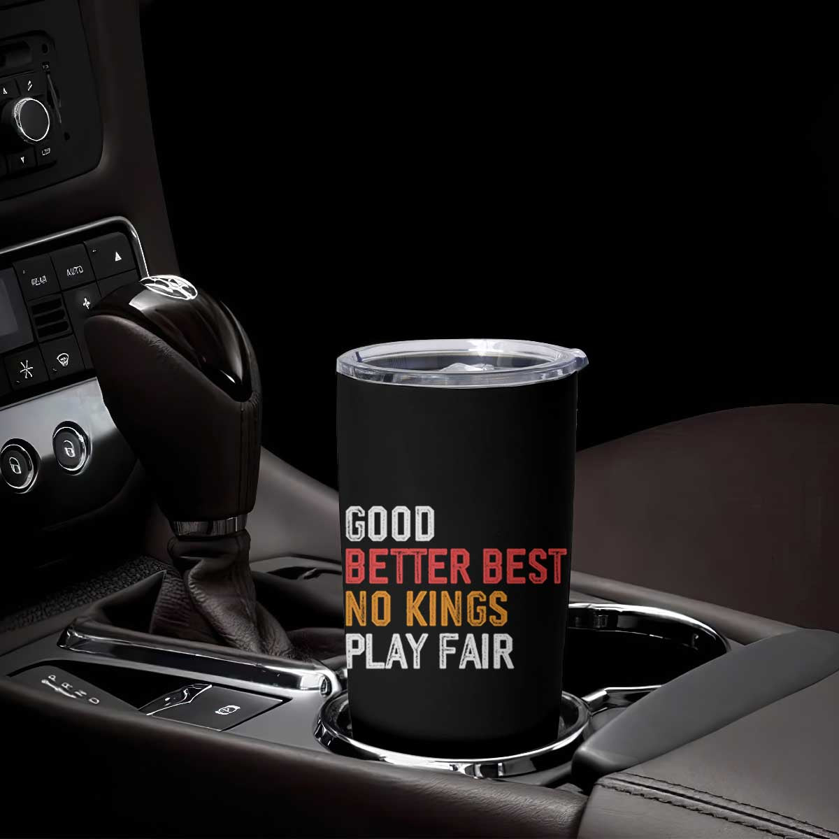 Good Better Best Chicago Pro Football Mantra Tumbler Cup No Kings Protest Stop Sign TS14 Print Your Wear