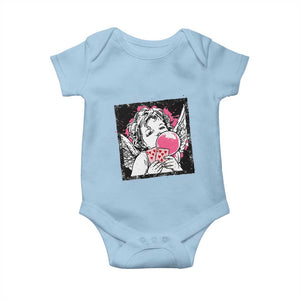 Funny 67 Valentines Baby Onesie Cupid Playing Cards Six Seven TS14 Light Blue Print Your Wear