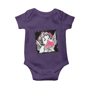 Funny 67 Valentines Baby Onesie Cupid Playing Cards Six Seven TS14 Purple Print Your Wear