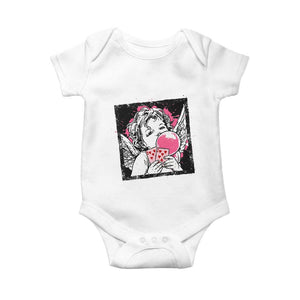 Funny 67 Valentines Baby Onesie Cupid Playing Cards Six Seven TS14 White Print Your Wear