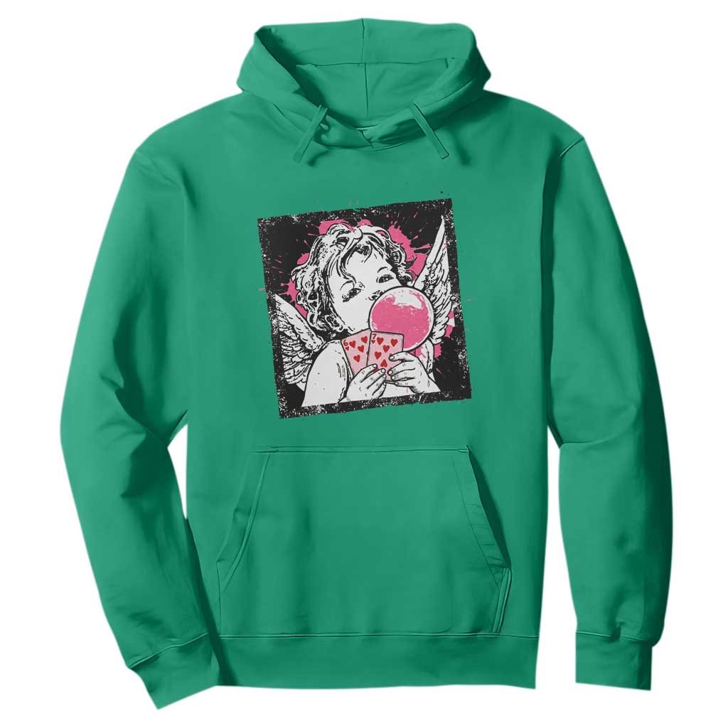 Funny 67 Valentines Hoodie Cupid Playing Cards Six Seven TS14 Irish Green Print Your Wear
