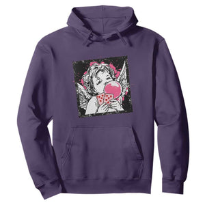 Funny 67 Valentines Hoodie Cupid Playing Cards Six Seven TS14 Purple Print Your Wear
