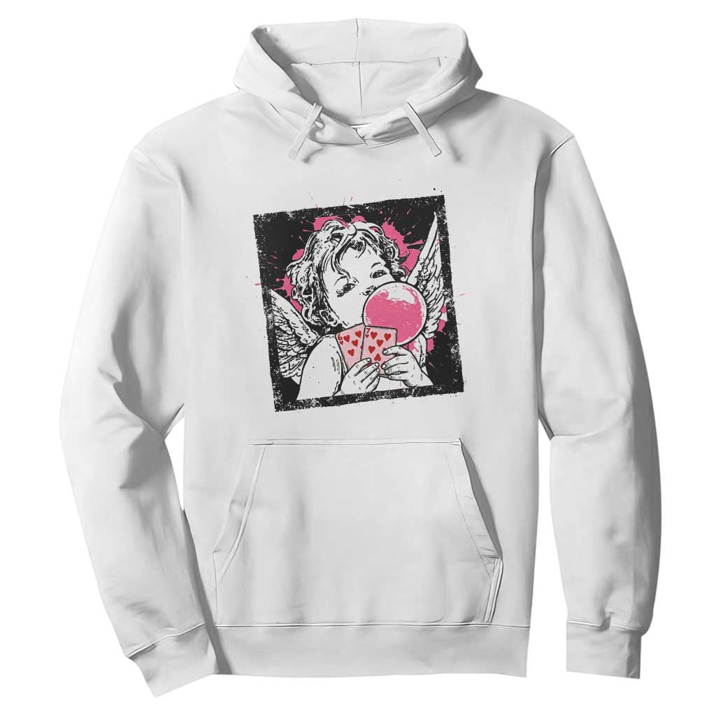 Funny 67 Valentines Hoodie Cupid Playing Cards Six Seven TS14 White Print Your Wear
