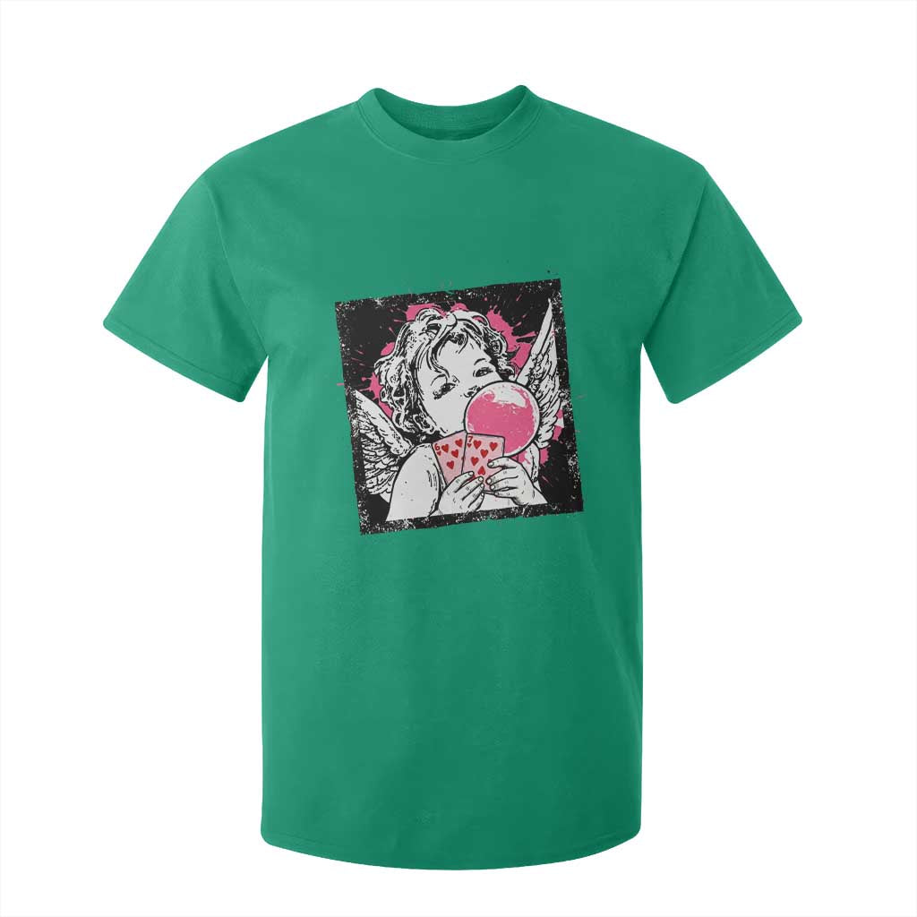 Funny 67 Valentines T Shirt For Kid Cupid Playing Cards Six Seven TS14 Irish Green Print Your Wear