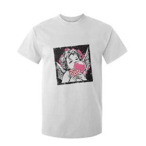 Funny 67 Valentines T Shirt For Kid Cupid Playing Cards Six Seven TS14 White Print Your Wear