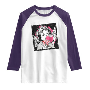 Funny 67 Valentines Raglan Shirt Cupid Playing Cards Six Seven TS14 White Purple Print Your Wear