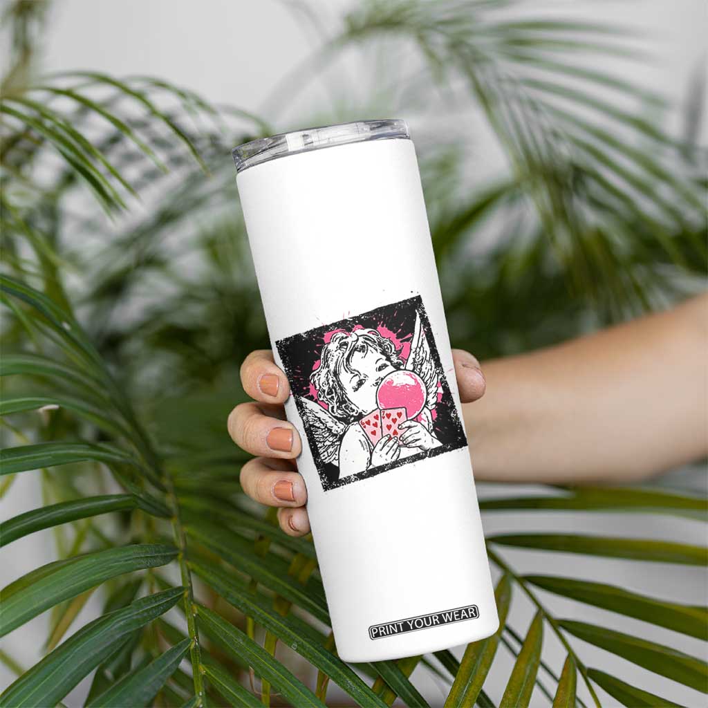 Funny 67 Valentines Skinny Tumbler Cupid Playing Cards Six Seven TS14 Print Your Wear