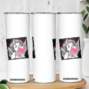 Funny 67 Valentines Skinny Tumbler Cupid Playing Cards Six Seven TS14 Print Your Wear