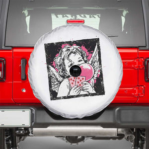 Funny 67 Valentines Spare Tire Cover Cupid Playing Cards Six Seven TS14 White Print Your Wear