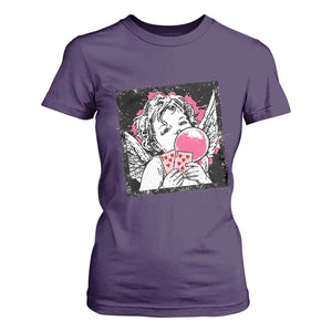 Funny 67 Valentines T Shirt For Women Cupid Playing Cards Six Seven TS14 Purple Print Your Wear