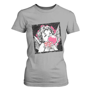 Funny 67 Valentines T Shirt For Women Cupid Playing Cards Six Seven TS14 Sport Gray Print Your Wear