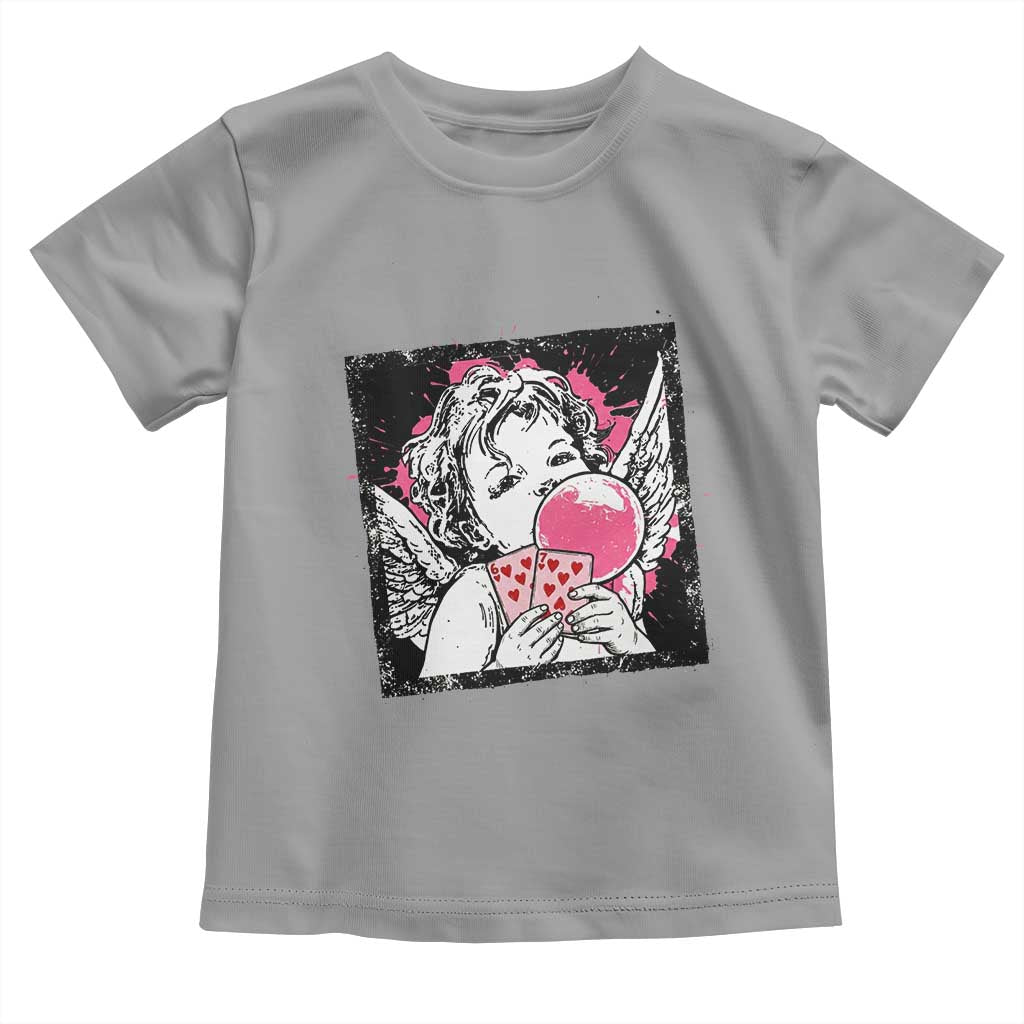 Funny 67 Valentines Toddler T Shirt Cupid Playing Cards Six Seven TS14 Sport Gray Print Your Wear