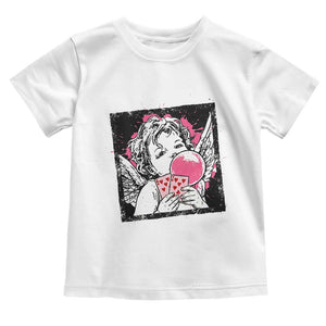 Funny 67 Valentines Toddler T Shirt Cupid Playing Cards Six Seven TS14 White Print Your Wear