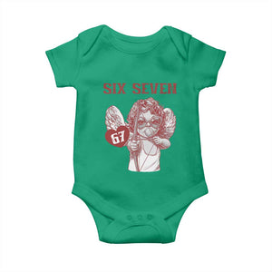 67 Valetines Meme Baby Onesie Funny Six Seven Valentines Day Heart TS14 Irish Green Print Your Wear