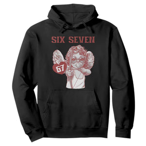 67 Valetines Meme Hoodie Funny Six Seven Valentines Day Heart TS14 Black Print Your Wear
