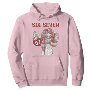 67 Valetines Meme Hoodie Funny Six Seven Valentines Day Heart TS14 Light Pink Print Your Wear