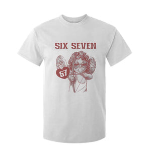 67 Valetines Meme T Shirt For Kid Funny Six Seven Valentines Day Heart TS14 White Print Your Wear