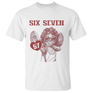 67 Valetines Meme T Shirt Funny Six Seven Valentines Day Heart TS14 White Print Your Wear