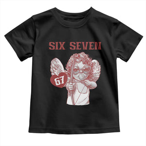 67 Valetines Meme Toddler T Shirt Funny Six Seven Valentines Day Heart TS14 Black Print Your Wear