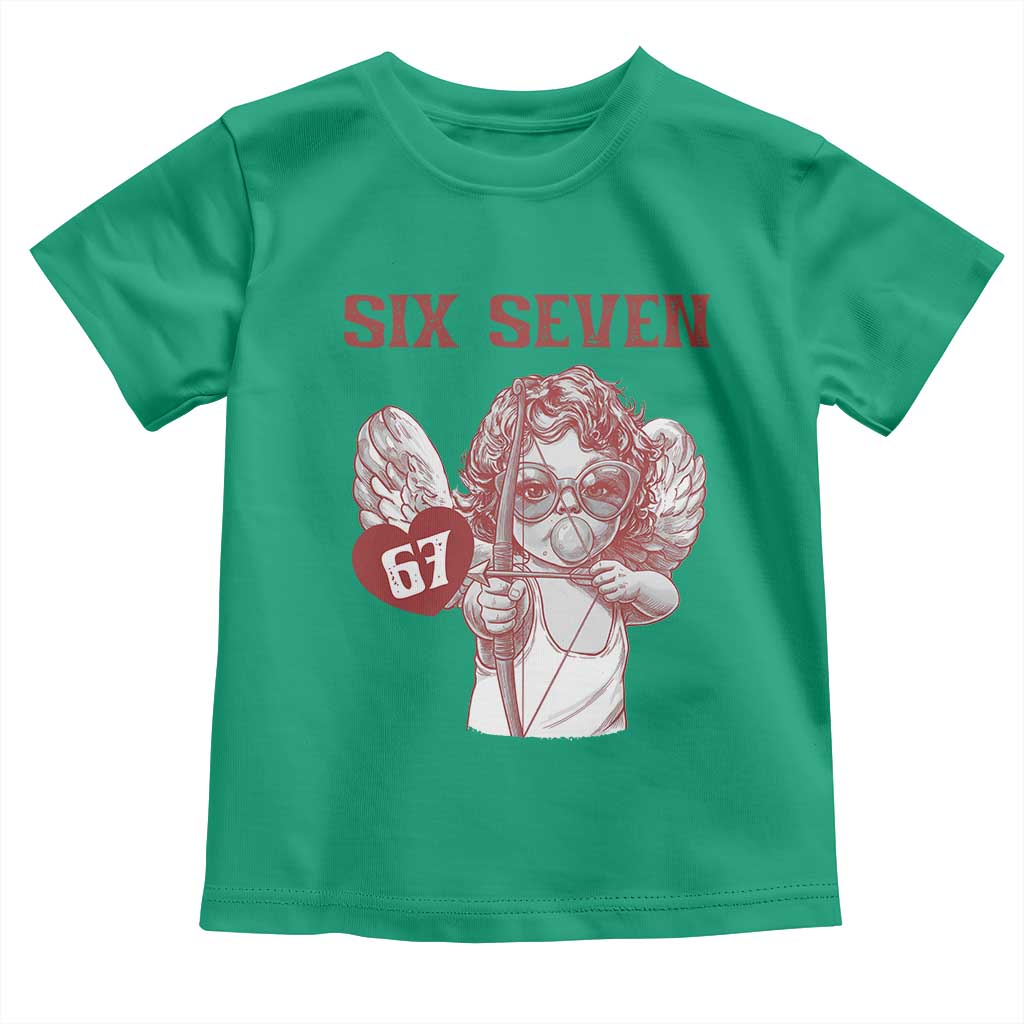 67 Valetines Meme Toddler T Shirt Funny Six Seven Valentines Day Heart TS14 Irish Green Print Your Wear