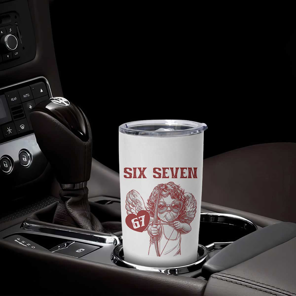 67 Valetines Meme Tumbler Cup Funny Six Seven Valentines Day Heart TS14 Print Your Wear