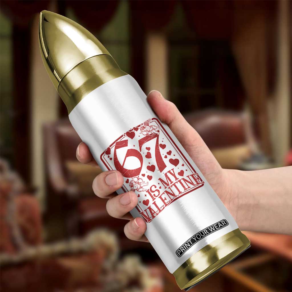67 Valentines Playing Card Bullet Tumbler Funny Six Seven Relationship Meme TS14 Print Your Wear