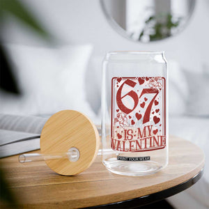 67 Valentines Playing Card Glass Can Funny Six Seven Relationship Meme TS14 Print Your Wear