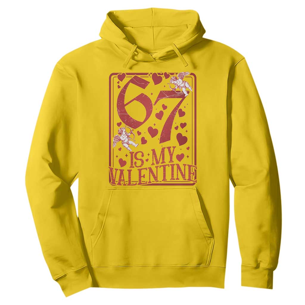 67 Valentines Playing Card Hoodie Funny Six Seven Relationship Meme TS14 Daisy Print Your Wear
