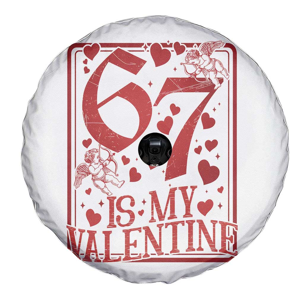 67 Valentines Playing Card Spare Tire Cover Funny Six Seven Relationship Meme TS14 Print Your Wear