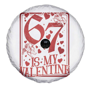 67 Valentines Playing Card Spare Tire Cover Funny Six Seven Relationship Meme TS14 Print Your Wear
