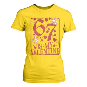 67 Valentines Playing Card T Shirt For Women Funny Six Seven Relationship Meme TS14 Daisy Print Your Wear