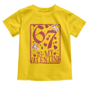 67 Valentines Playing Card Toddler T Shirt Funny Six Seven Relationship Meme TS14 Daisy Print Your Wear