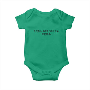 Nope Not Today Cupid Baby Onesie Funny Valentine Sarcastic TS14 Irish Green Print Your Wear