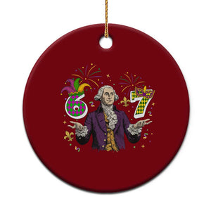 67 Mardi Gras Ceramic Ornament Funny Six Seven George Washington Meme TS14 1pc Red Print Your Wear