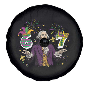 67 Mardi Gras Spare Tire Cover Funny Six Seven George Washington Meme TS14 Print Your Wear