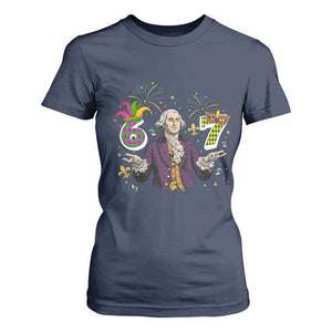 67 Mardi Gras T Shirt For Women Funny Six Seven George Washington Meme TS14 Navy Print Your Wear