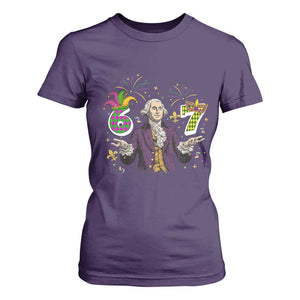 67 Mardi Gras T Shirt For Women Funny Six Seven George Washington Meme TS14 Purple Print Your Wear