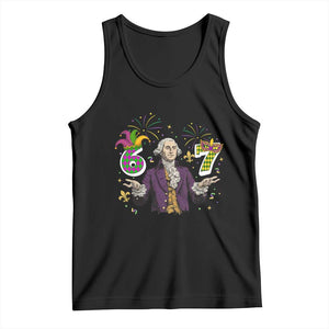 67 Mardi Gras Tank Top Funny Six Seven George Washington Meme TS14 Black Print Your Wear