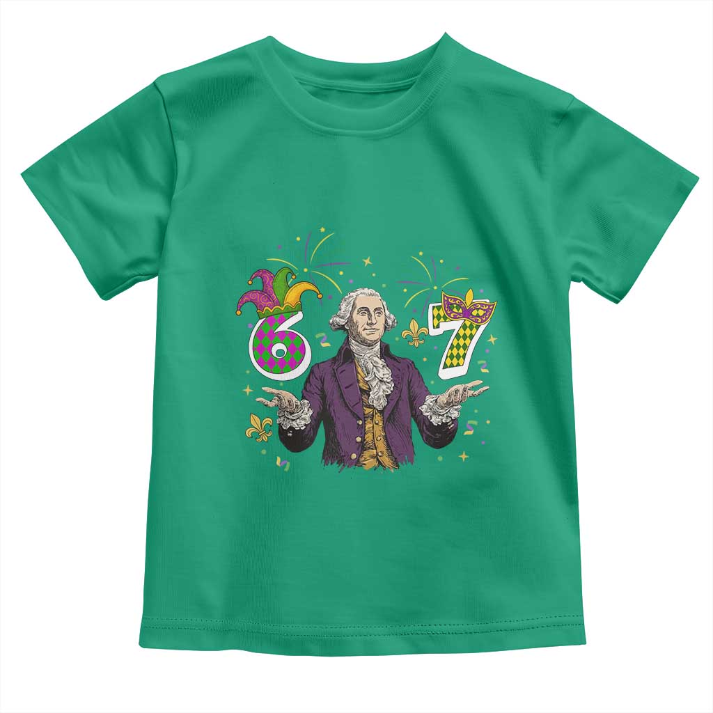 67 Mardi Gras Toddler T Shirt Funny Six Seven George Washington Meme TS14 Irish Green Print Your Wear