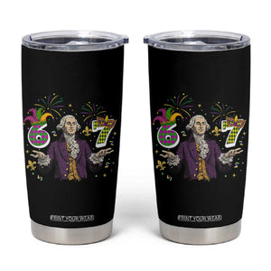 67 Mardi Gras Tumbler Cup Funny Six Seven George Washington Meme TS14 Black Print Your Wear