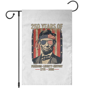 Abraham Lincoln Freedom Retro Garden Flag 250 Years of Freedom Liberty History TS14 White Print Your Wear