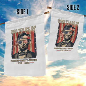 Abraham Lincoln Freedom Retro Garden Flag 250 Years of Freedom Liberty History TS14 Print Your Wear
