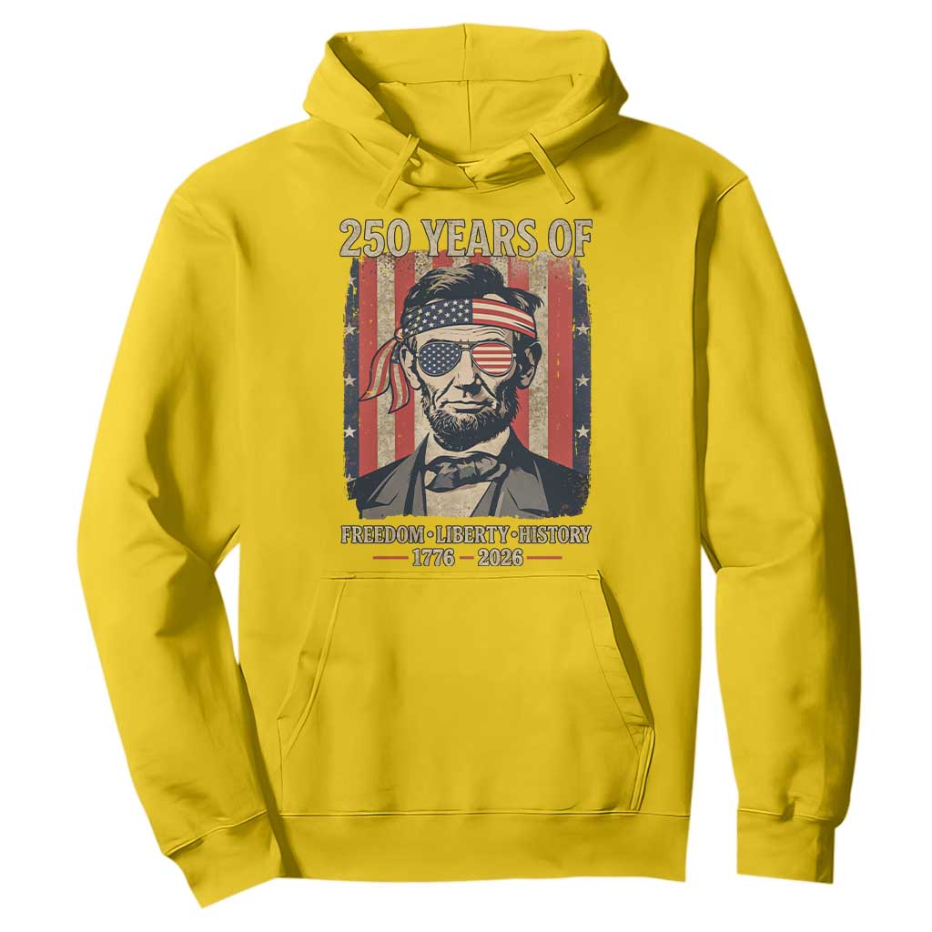 Abraham Lincoln Freedom Retro Hoodie 250 Years of Freedom Liberty History TS14 Daisy Print Your Wear